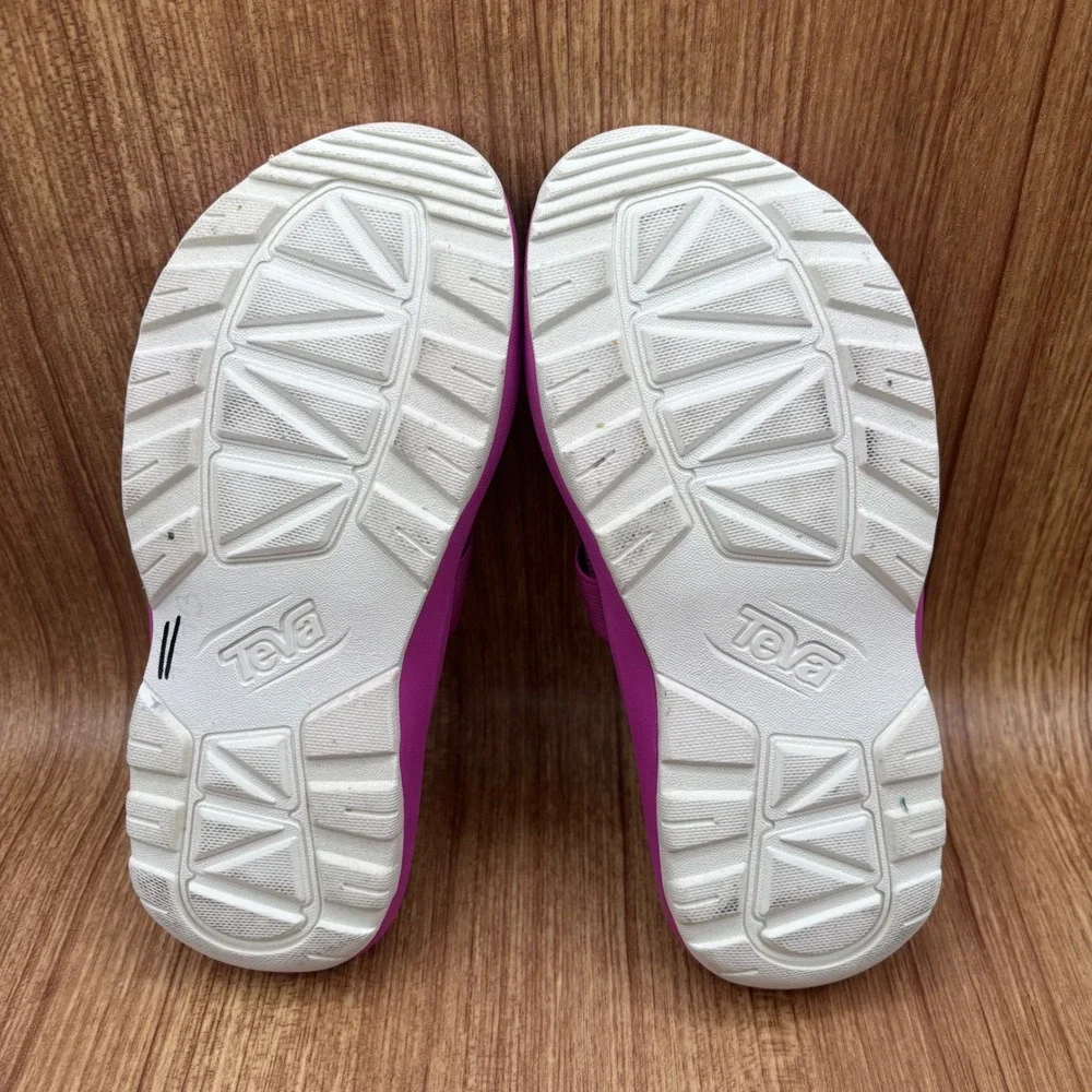 Teva Hurricane Verge Slide Sandals Kids Magenta Excellent Size 2 1136231C